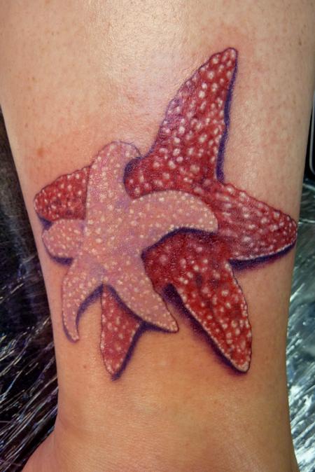 Mully - realistic starfish tattoo